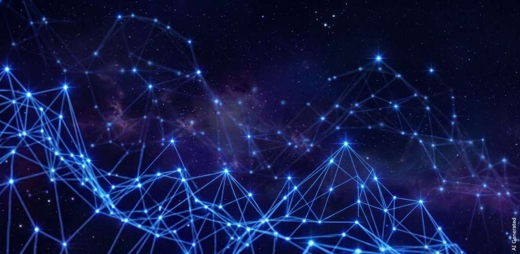 Network Flow. AI-Generated.